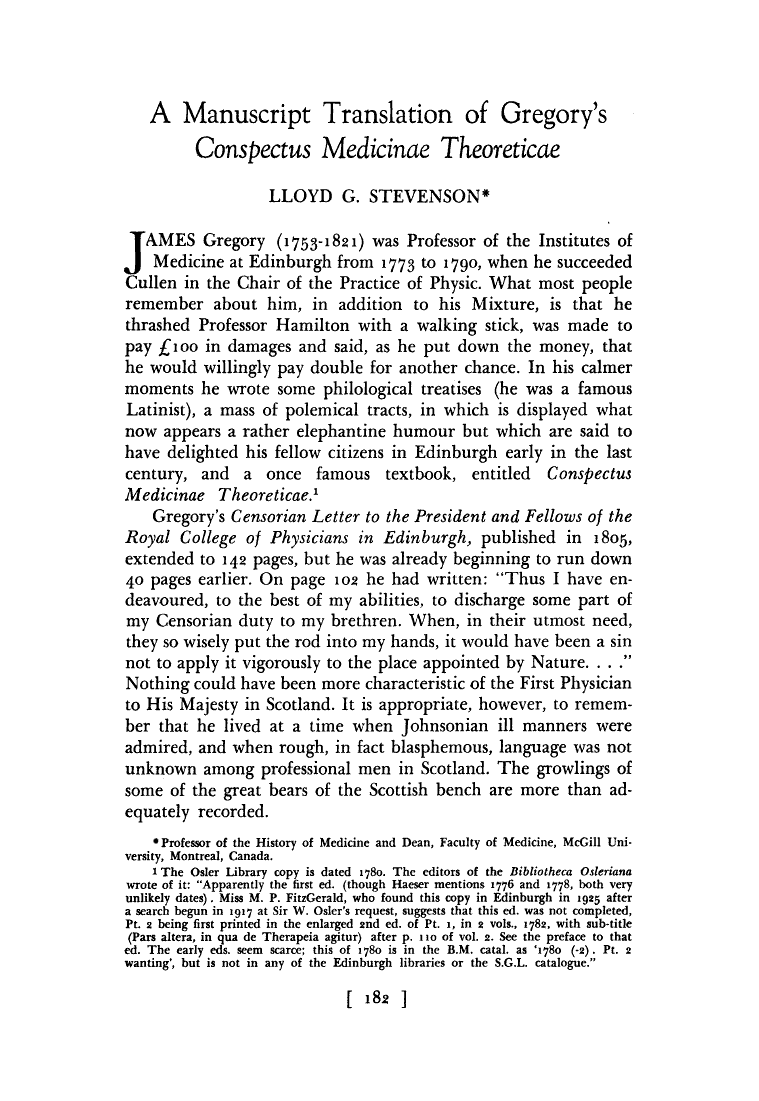 Conspectus Medicinae Theoreticae c.1790