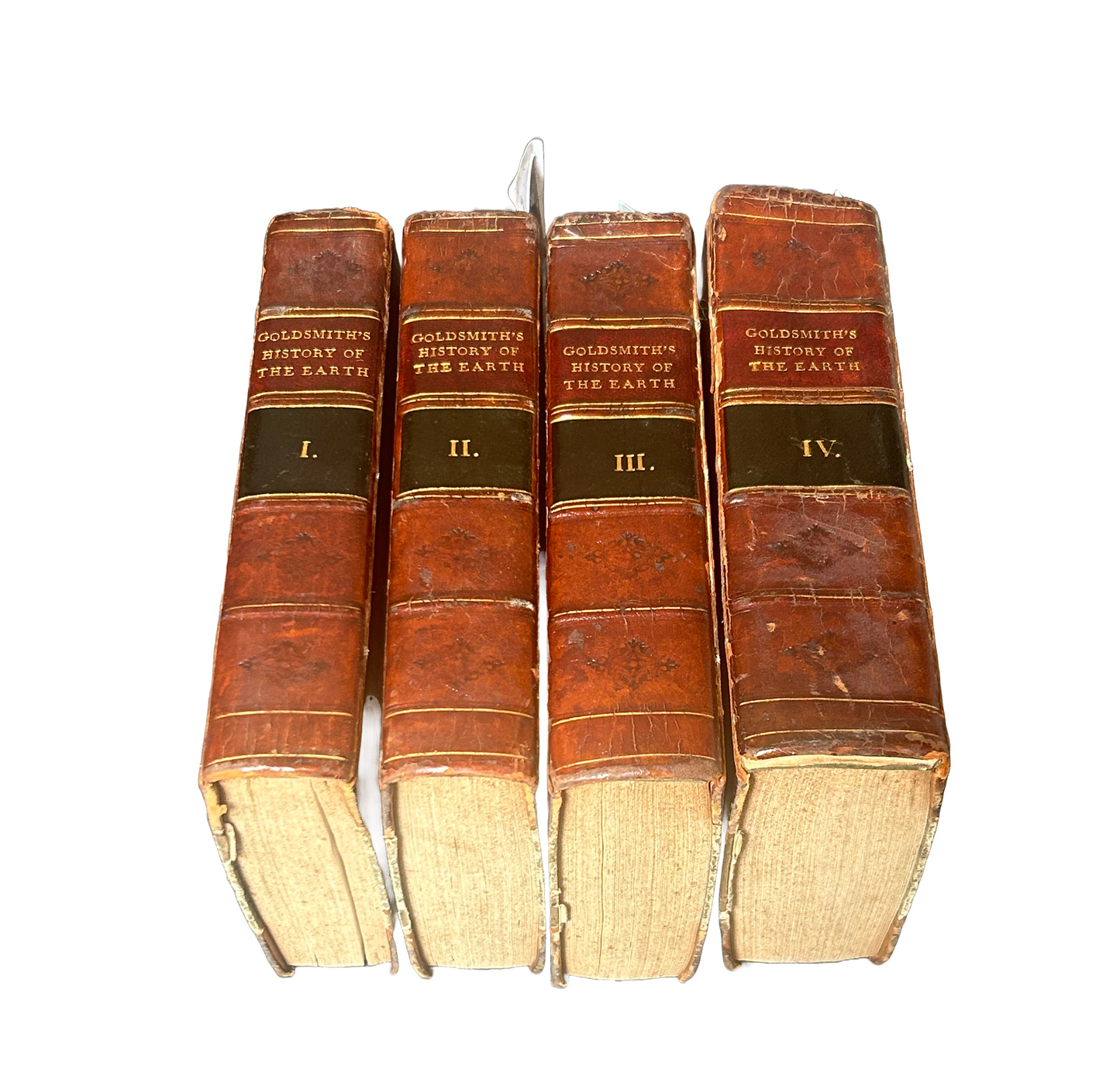 Duodecimo 4 Volume Set of Goldsmiths History of the Earth
