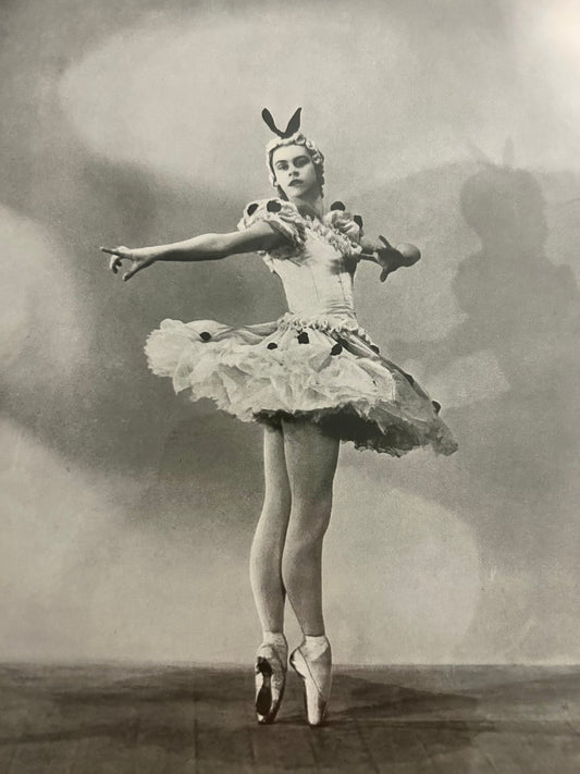 Julia Farron - The Breadcrumb Fairy /Black & White Camera Studies Vintage Ballet Print/Sleeping Beauty