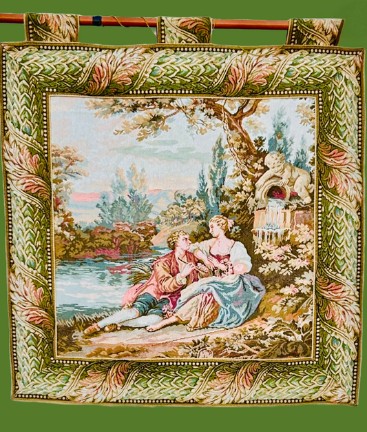 Vintage Wall Tapestry French   Romantic
