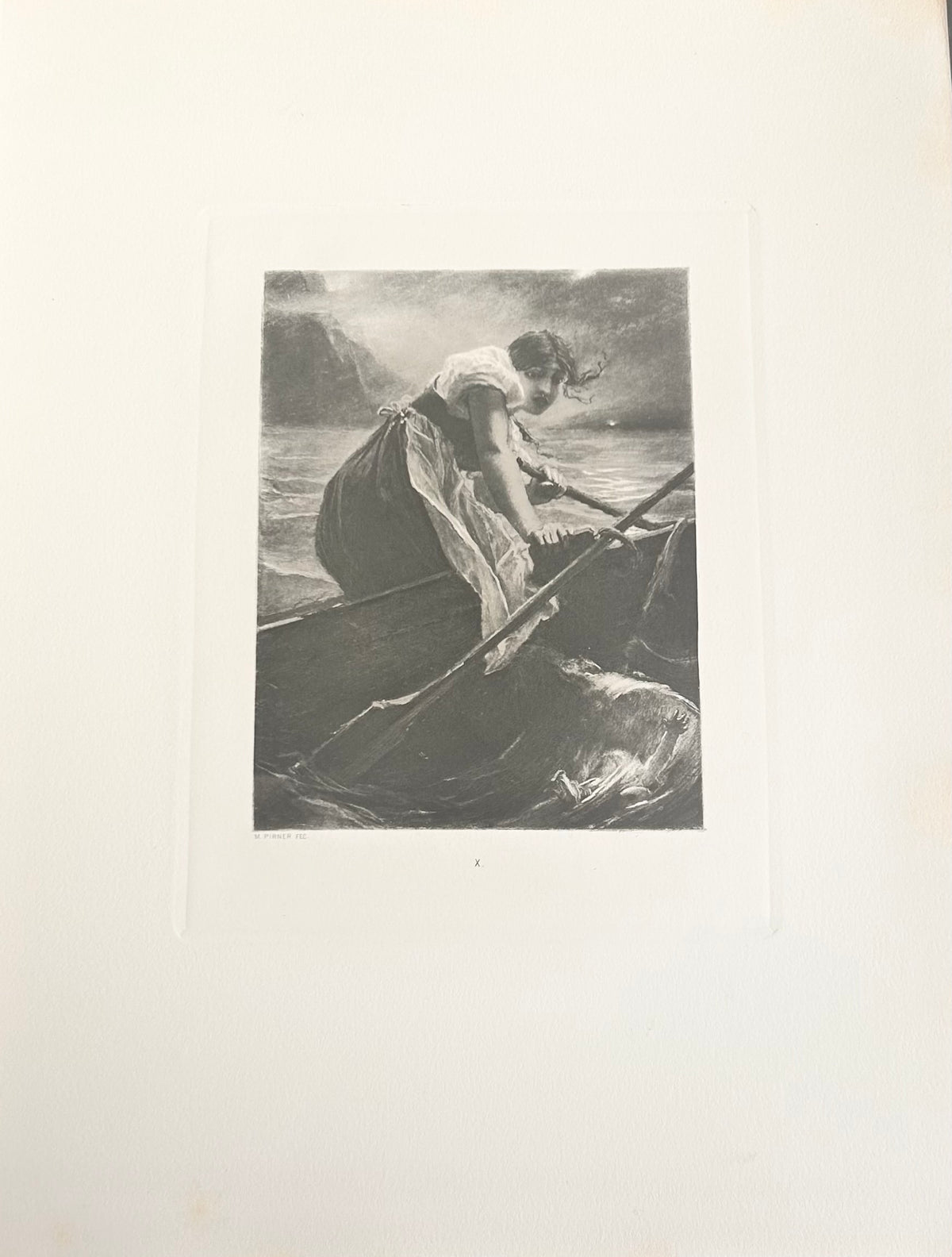 Max Pirner Antique Print | Démon Láska, Prague 1893 - To The Point Of Crime Plate X