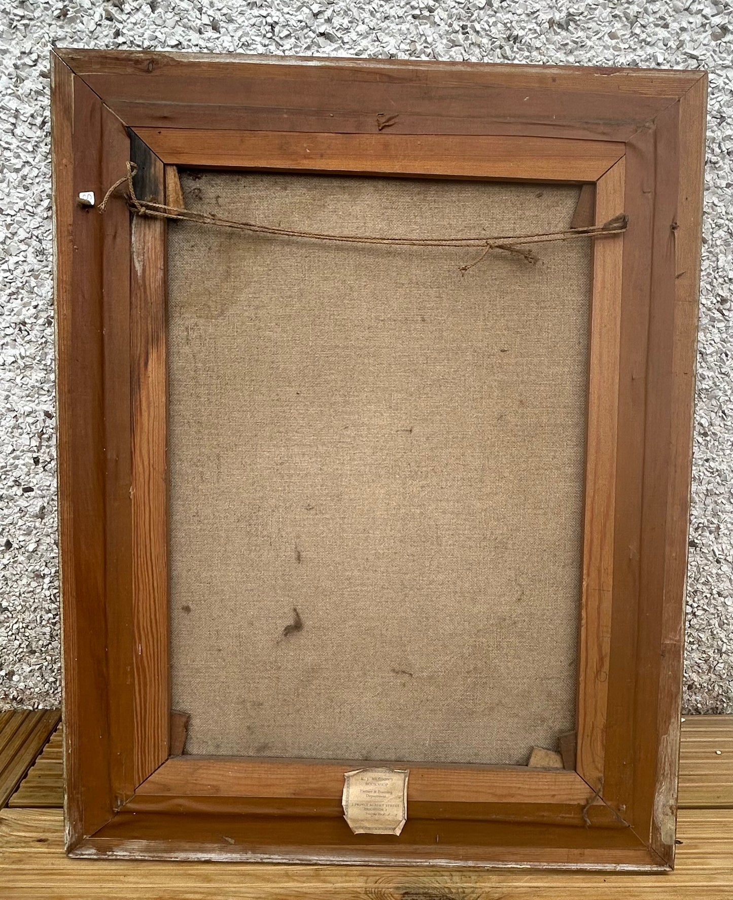 Vintage Impressionist Oil Painting – Woman with Dog – Framed by K.J. Bredon’s Bookshop Brighton