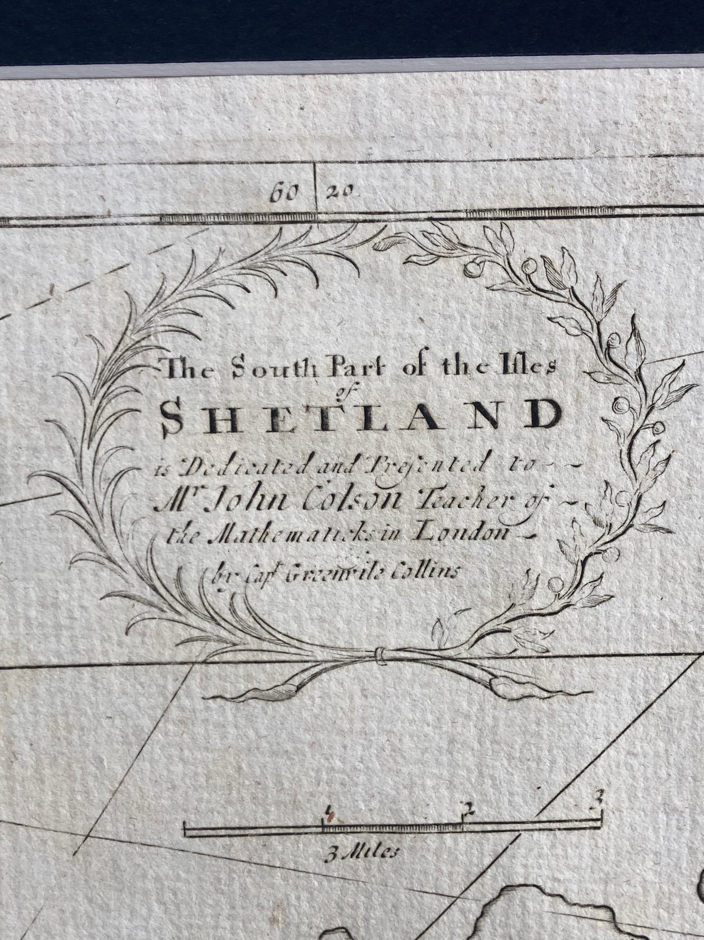 Antique Sea Chart – Shetland Isles (South) by Greenville Collins (published 1693–1764)