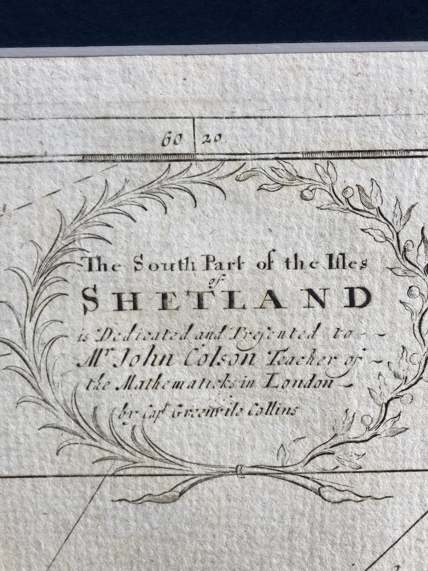 Antique Sea Chart – Shetland Isles (South) by Greenville Collins (published 1693–1764)