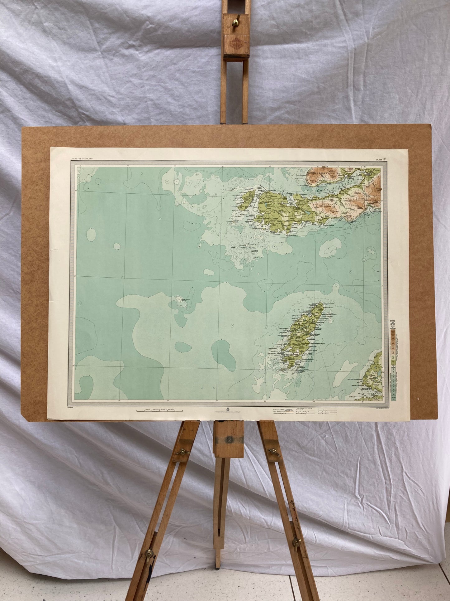Colonsay (Scotland) Map, circa 1912