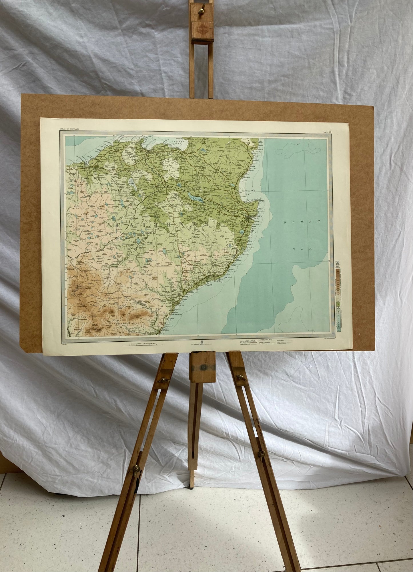 Thurso / Wick , Scotland Map, circa 1912