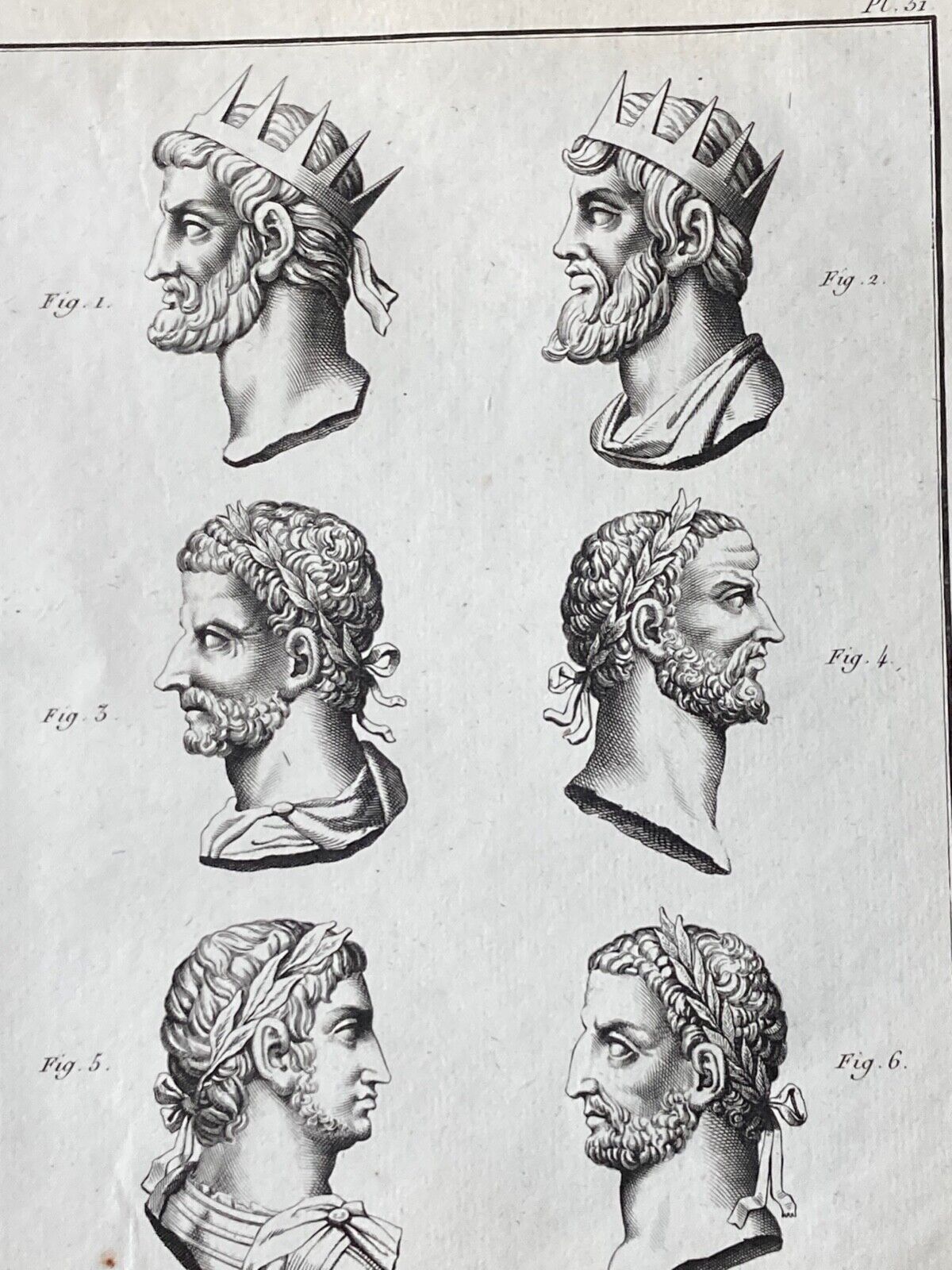 Antique Engraving, Antiquity Mythology (Plate 31) - Room Four