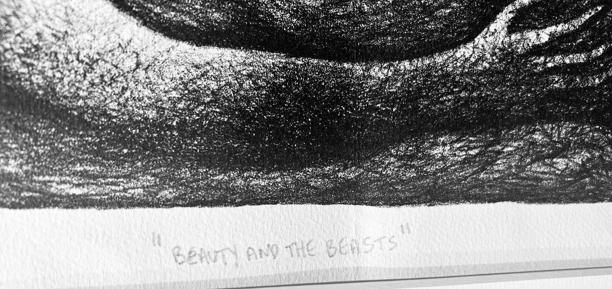 Black & White Lithographic Print Original Signed Joseph Urie Art - Room Four