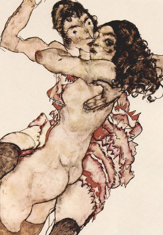 “Embrace” Wall Art Print Egon Schiele - Room Four