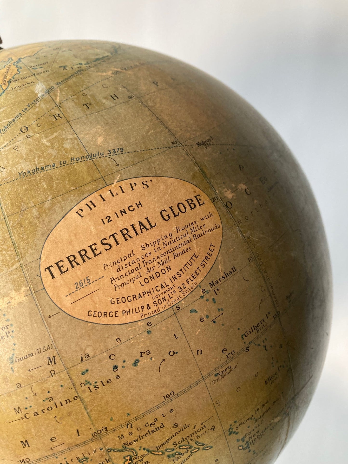 Philips' 12 Inch Terrestrial Globe - Room Four