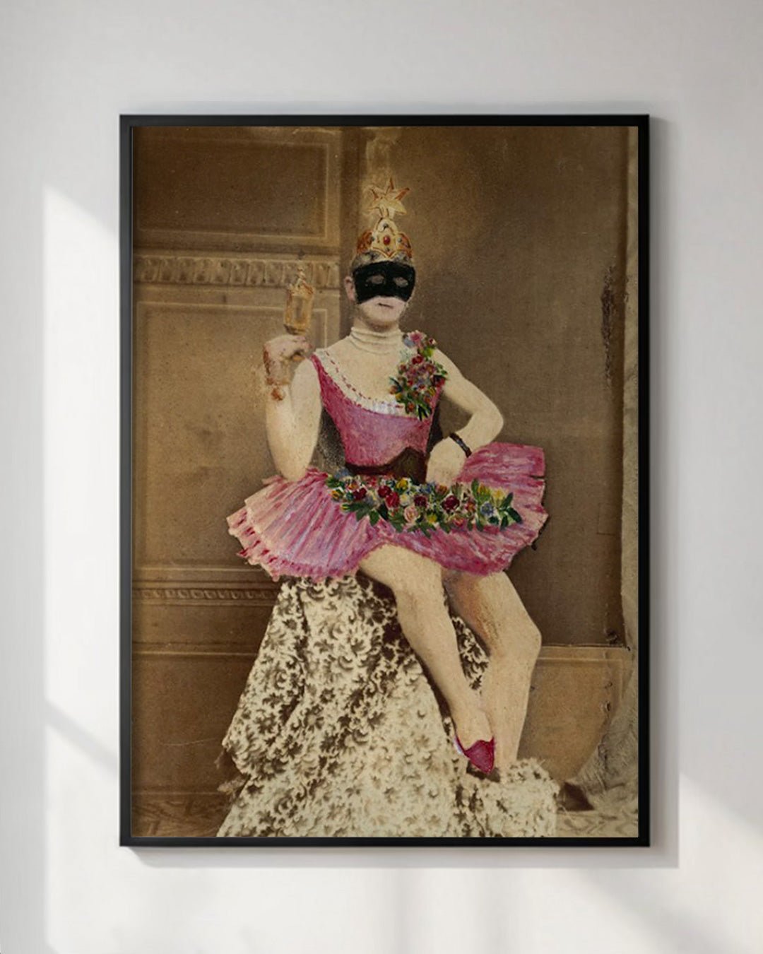 Pink Tutu Vintage Wall Art Print - Room Four