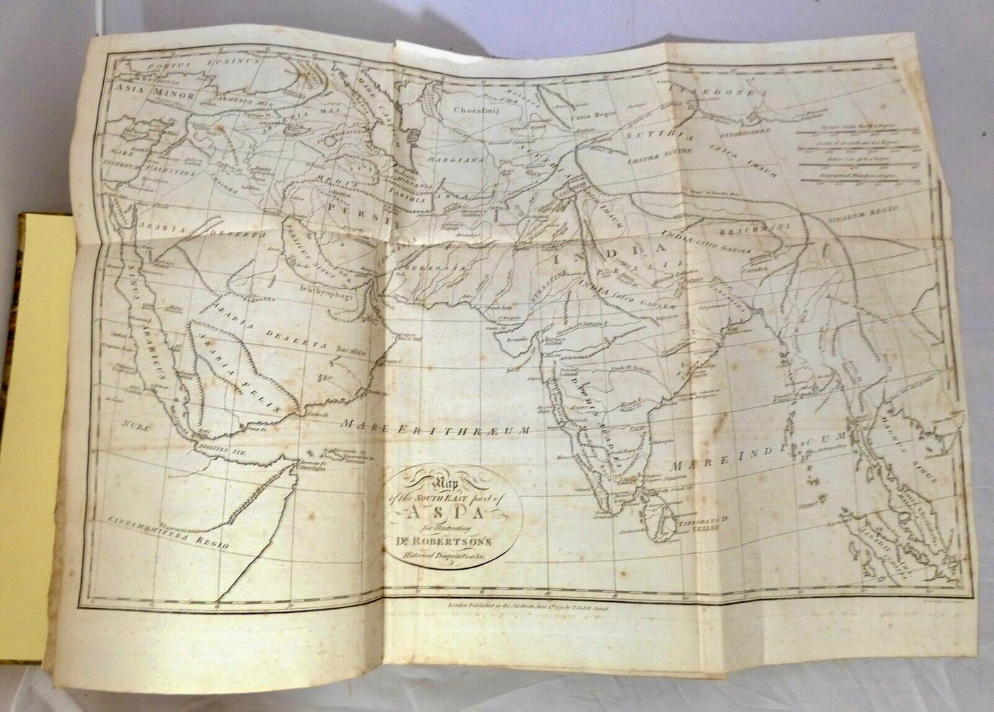 Progress of Trade prior to Cape of Good Hope Antique Book with Map - Room Four