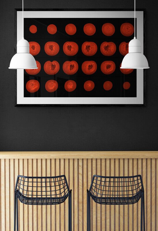 Red Tomatoe Collage MRI Scan Kitchen Wall Art Print - Room Four