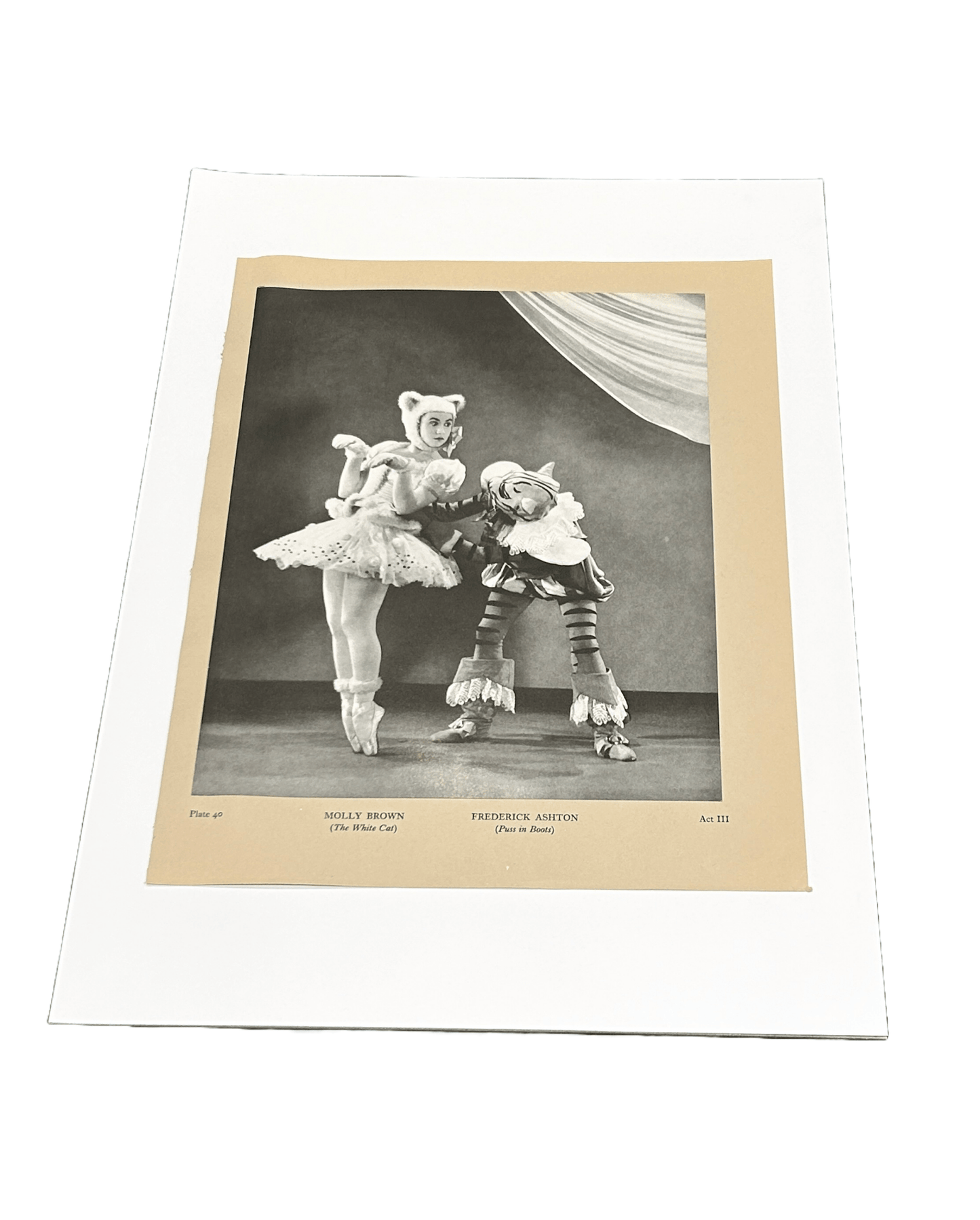 Sold - Black & White Camera Studies Vintage Ballet Print - Room Four
