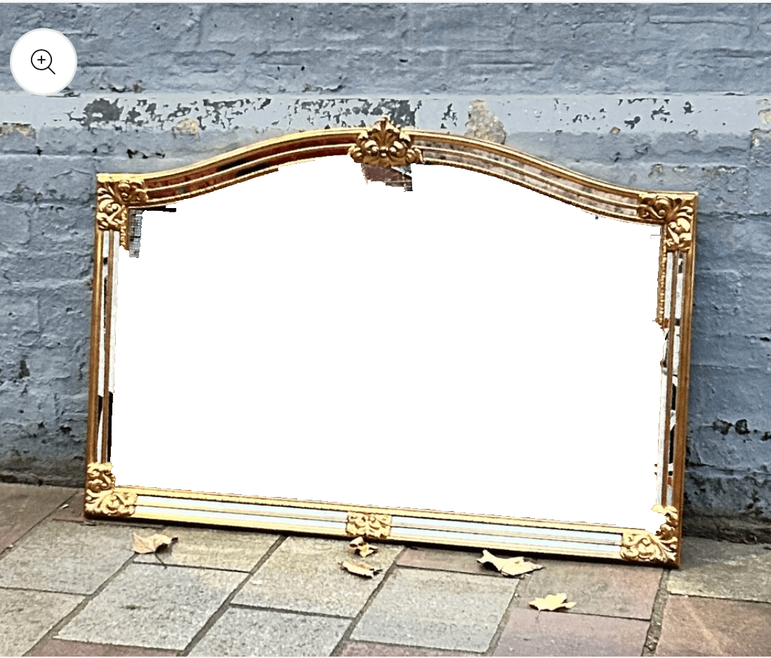 Sold Out - Large Modern Antique Style Gilt Overmantle Mirror - Room Four
