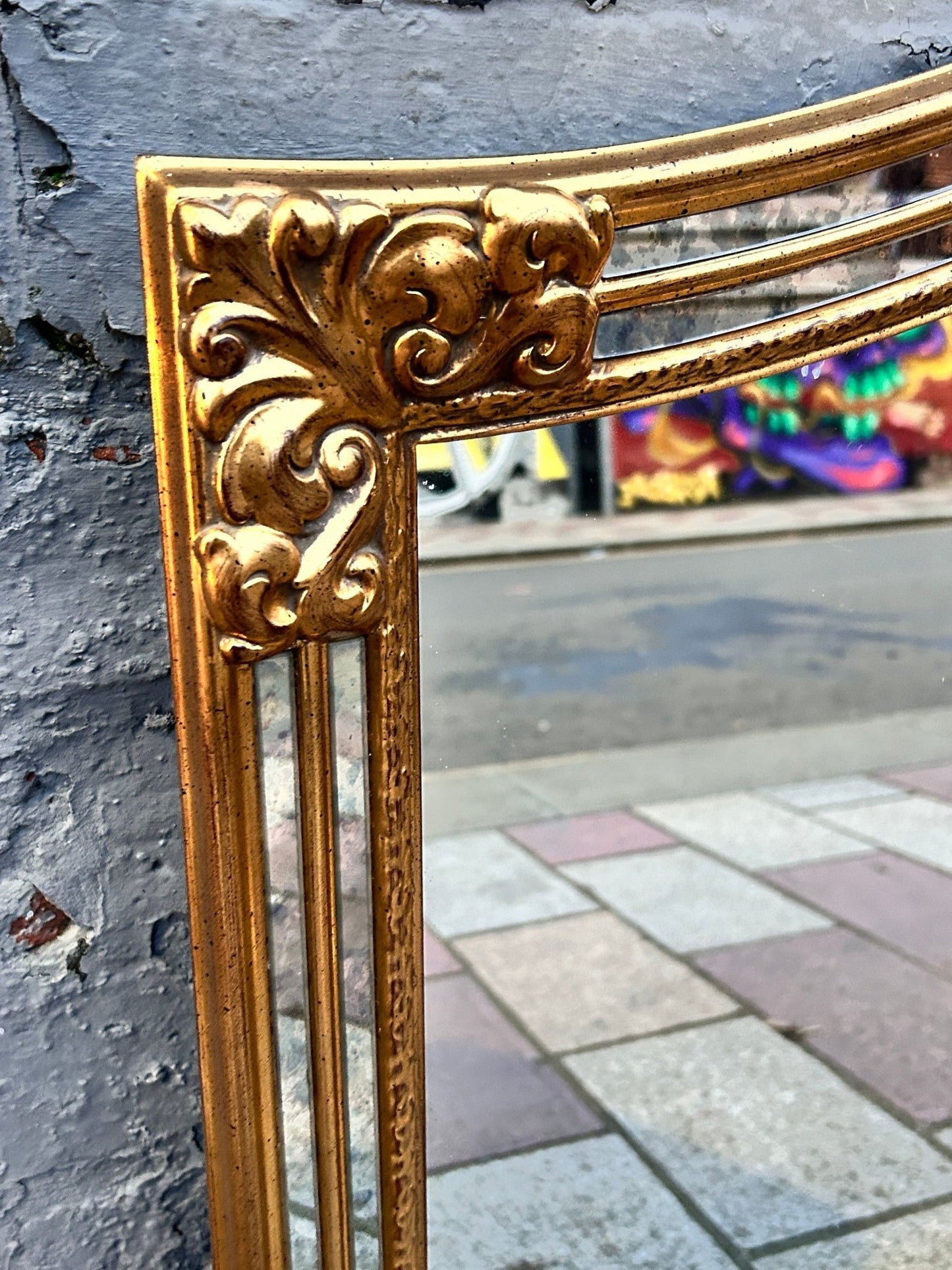 Sold Out - Large Modern Antique Style Gilt Overmantle Mirror - Room Four