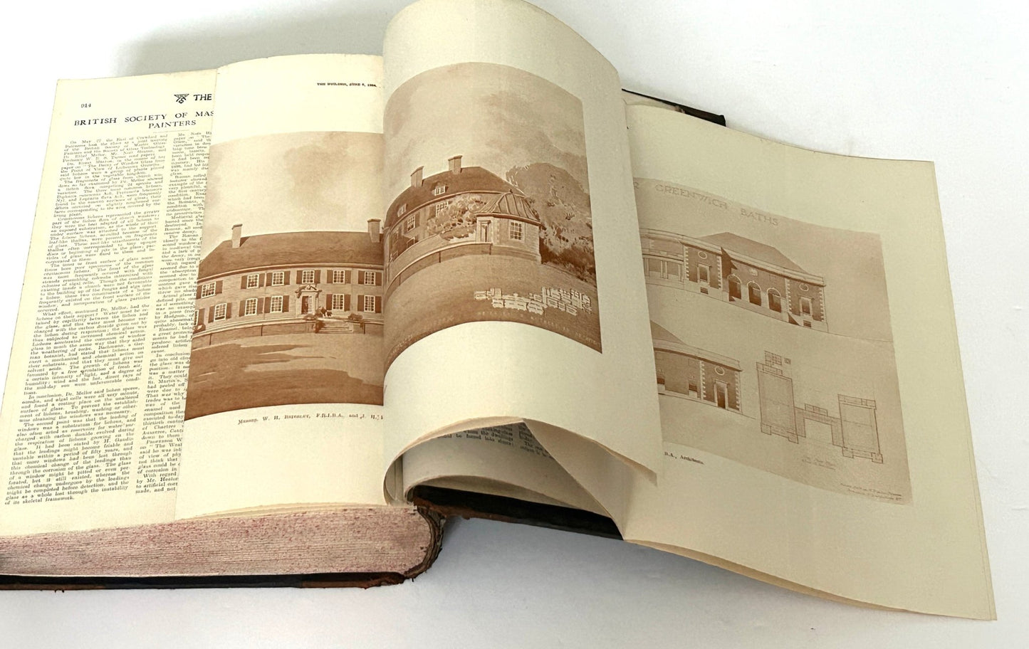 The Builder Antique Bound Volume CXXVI - January to June 1924 Architecture - Room Four