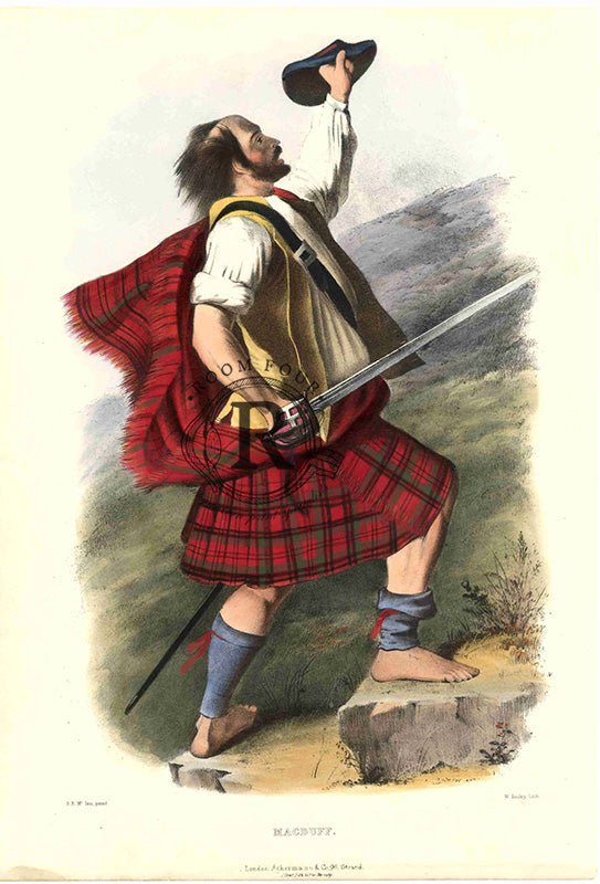 The Clans Of The Scottish Highlands Antique Print - MACDUFF - Room Four