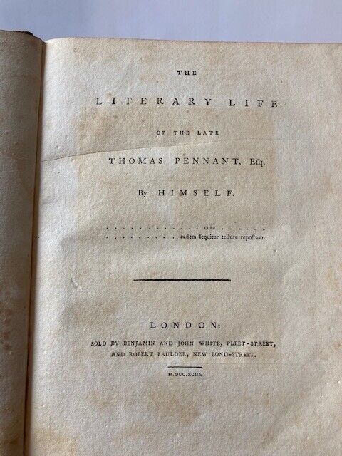 The Literary Life of the Late Thomas Pennant - Room Four