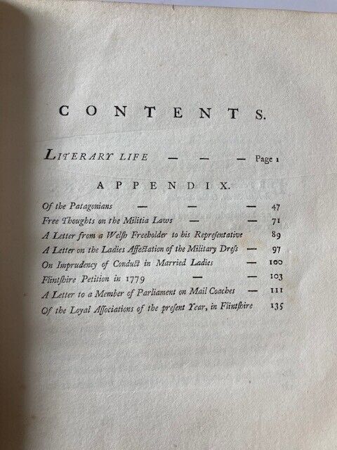 The Literary Life of the Late Thomas Pennant - Room Four