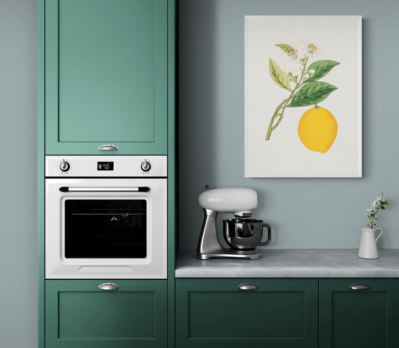 Vintage Lemon Citrus Fruit Wall Art Print - Room Four