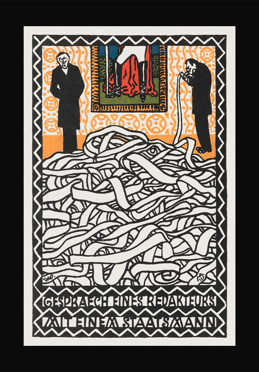 Vintage Wall Art Print - Conversation with a Statesman - Room Four