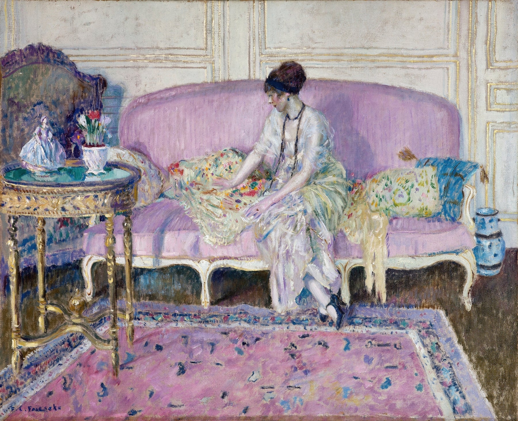 Woman On The Sofa Frieseke - Room Four