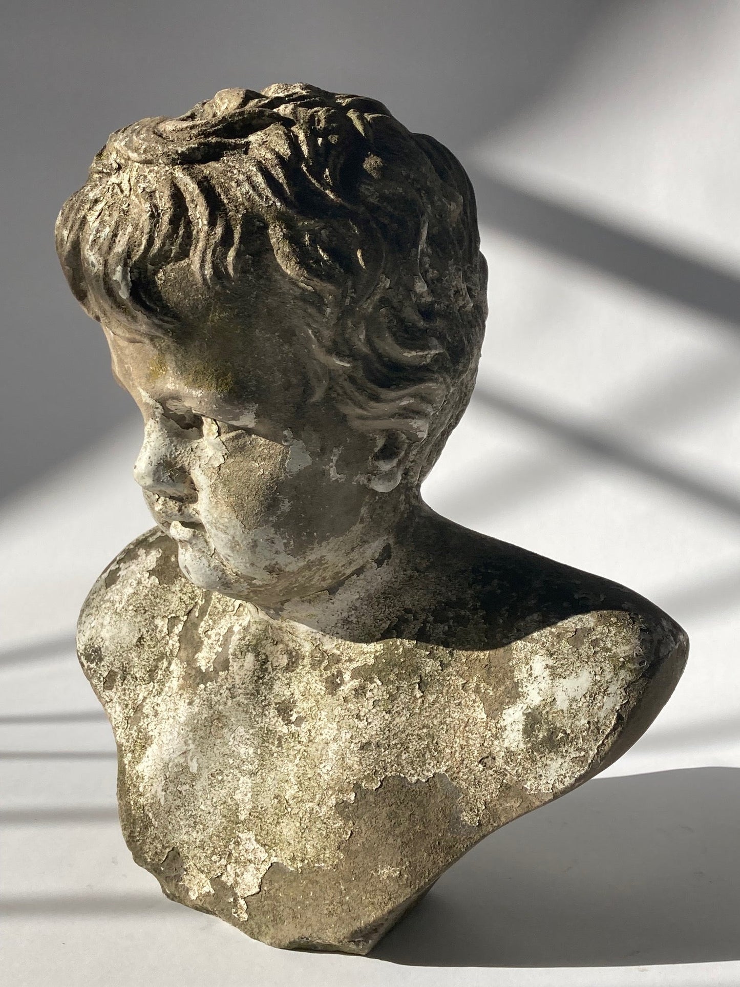 19th Century Stone Carving Boy - Room Four