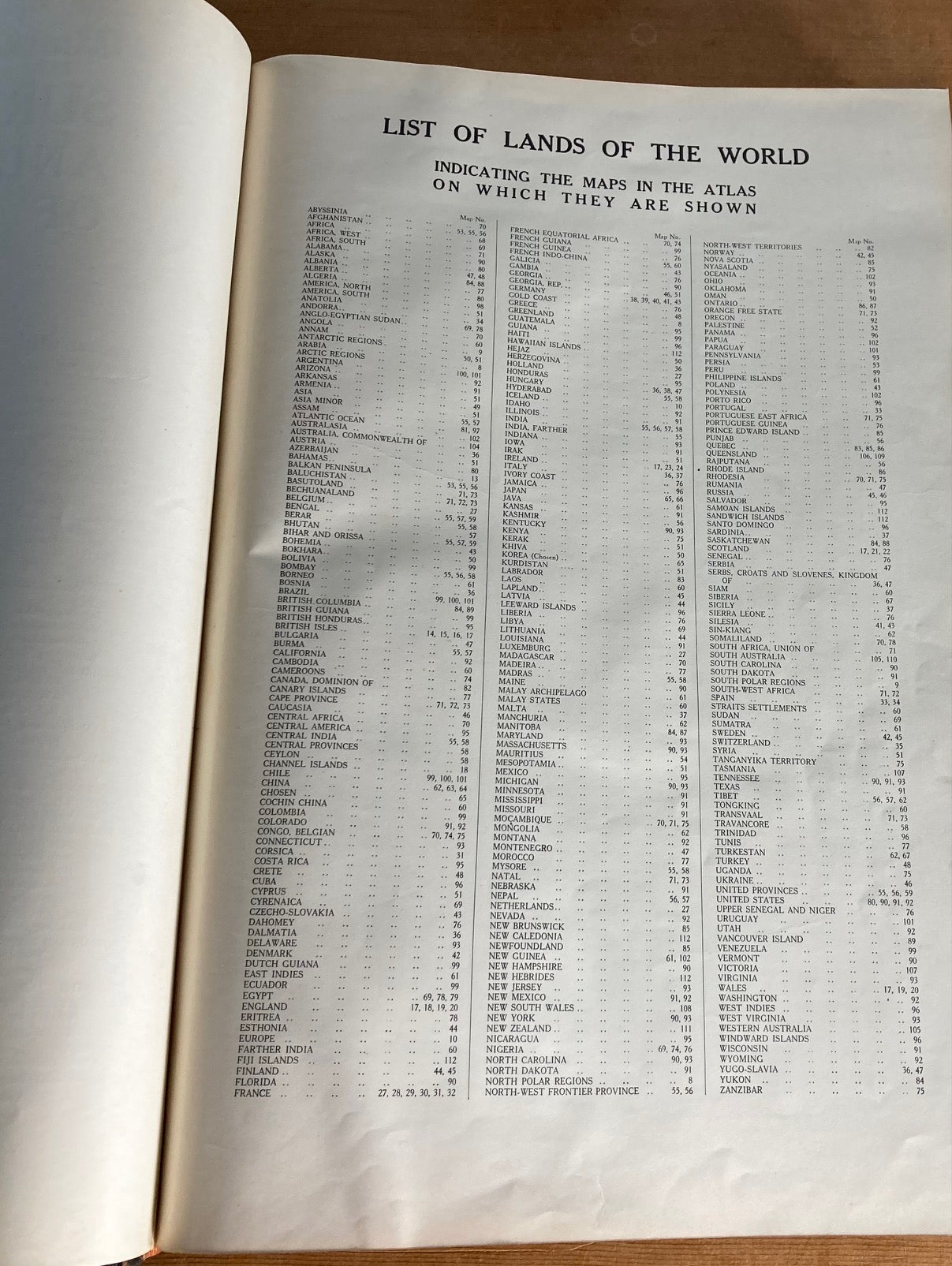 WORLD ATLAS, SELFRIDGE EDITION, 1922