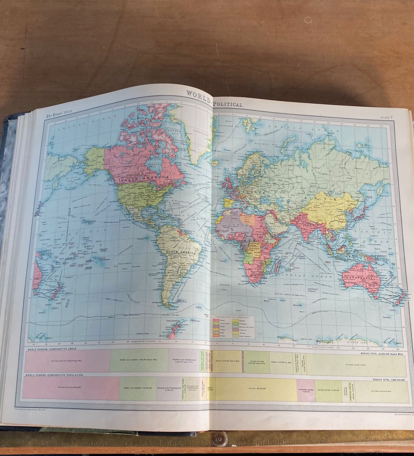 WORLD ATLAS, SELFRIDGE EDITION, 1922