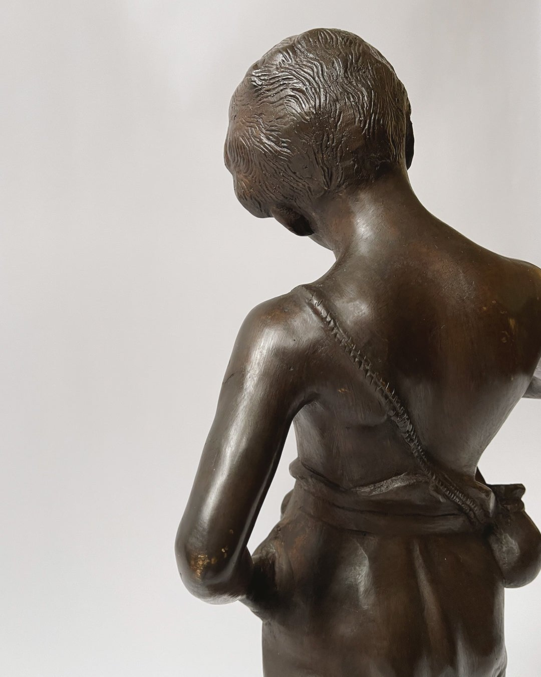 Antique French Bronze Boy - Room Four