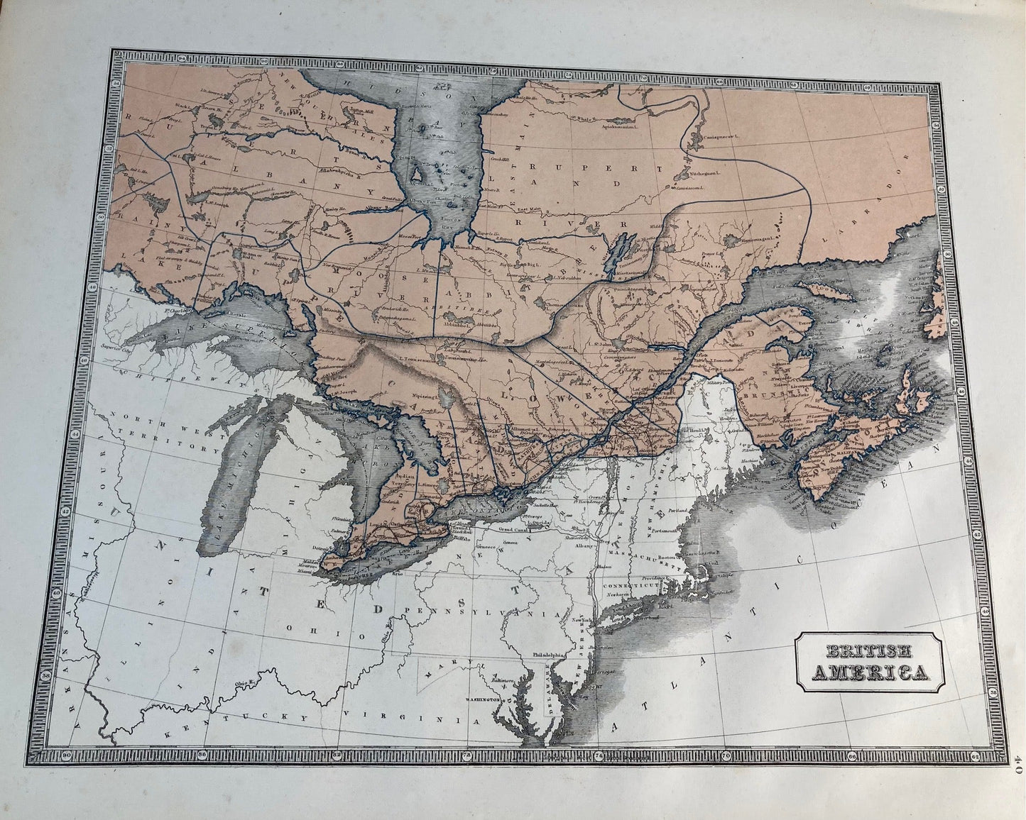British America - 1863 Map - Room Four
