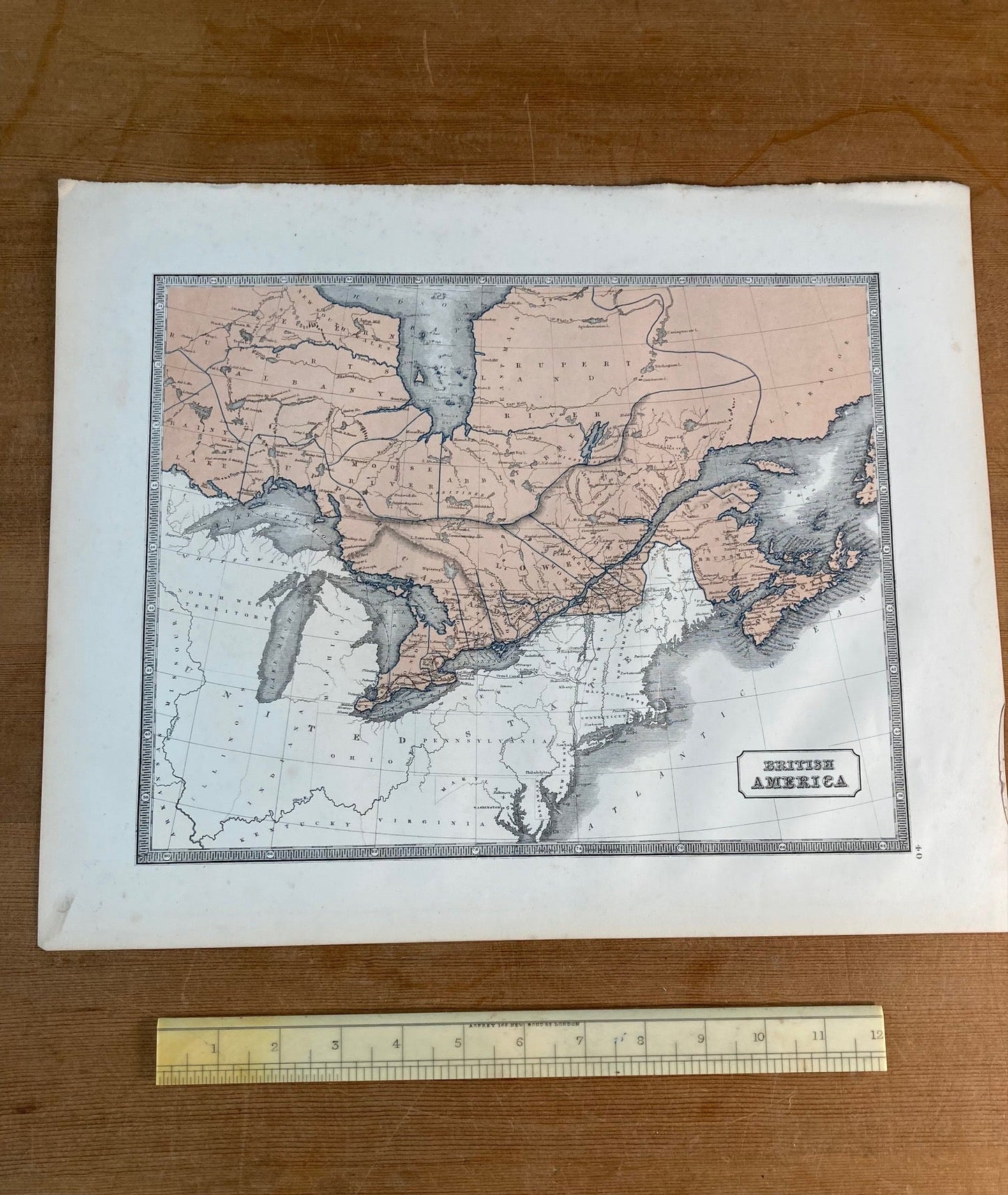 British America - 1863 Map - Room Four
