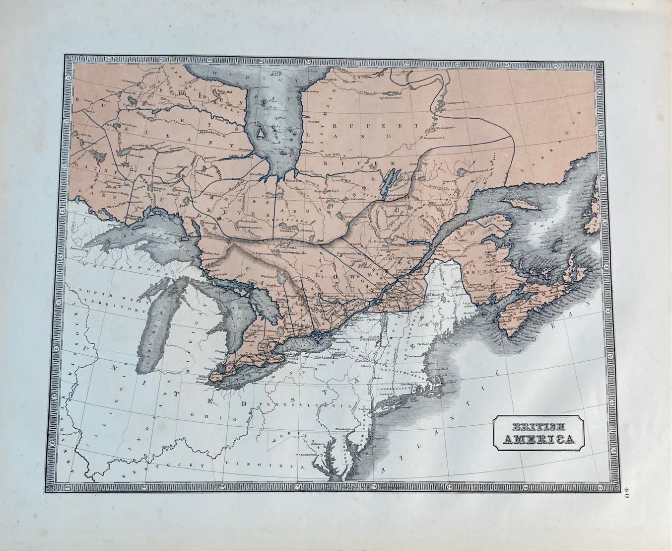 British America - 1863 Map - Room Four
