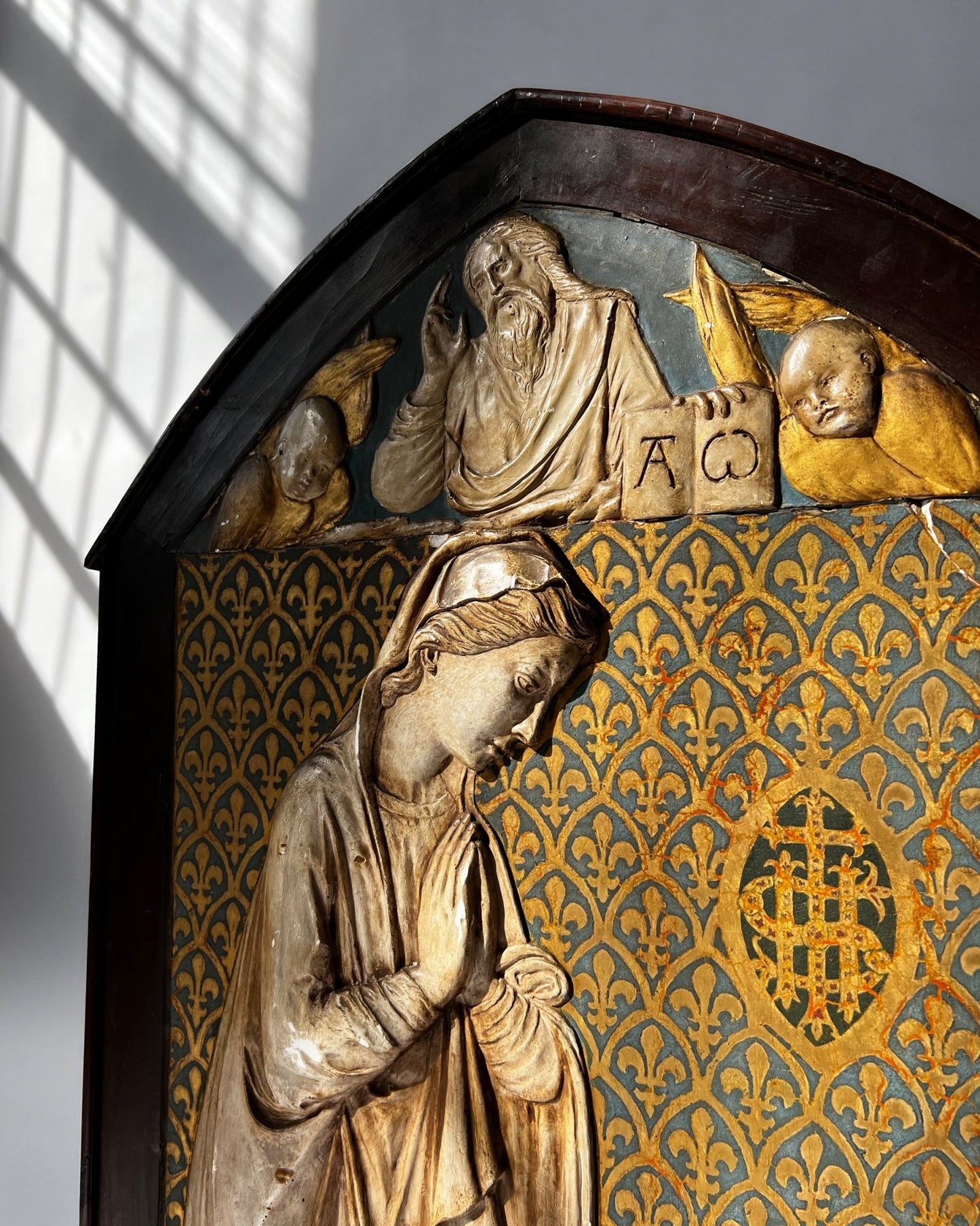 Madonna and Child Antique Religious Plaque - Room Four
