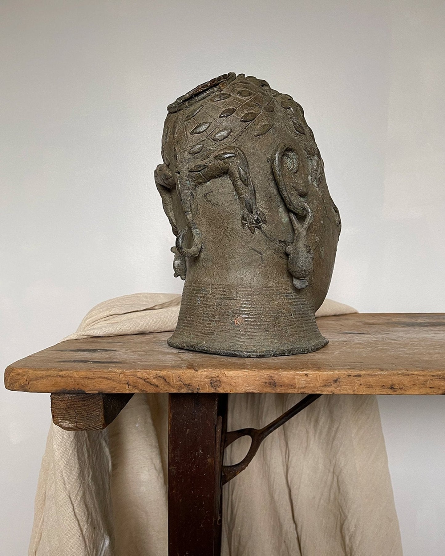 Mid 20th Century Benin Bronze Head - Room Four