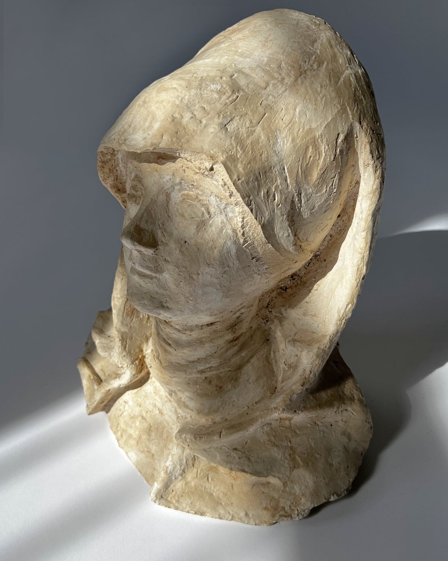 Vintage Plaster Female Bust Religious Novice - Room Four