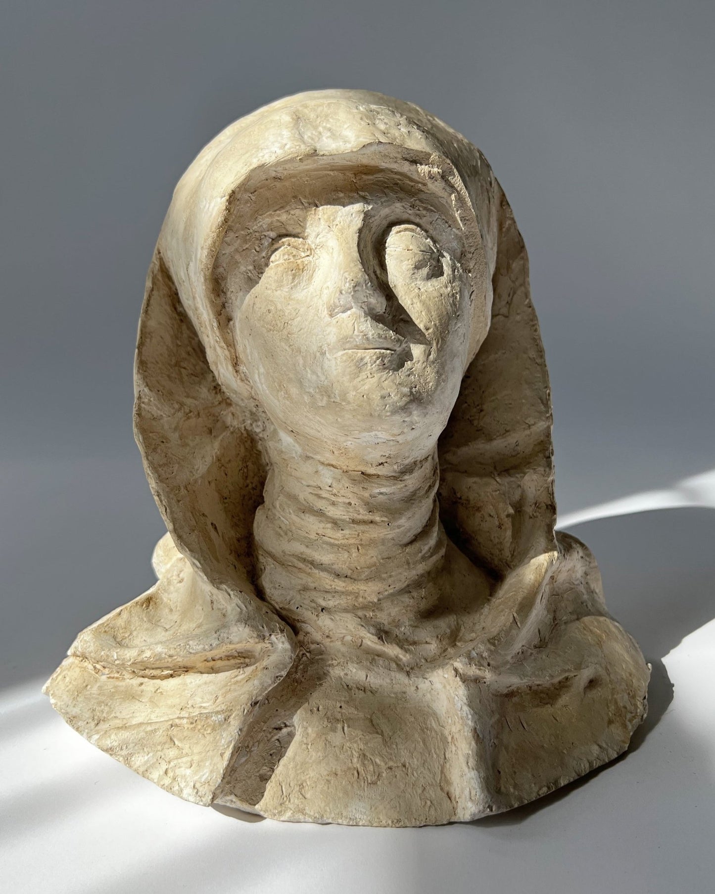 Vintage Plaster Female Bust Religious Novice - Room Four