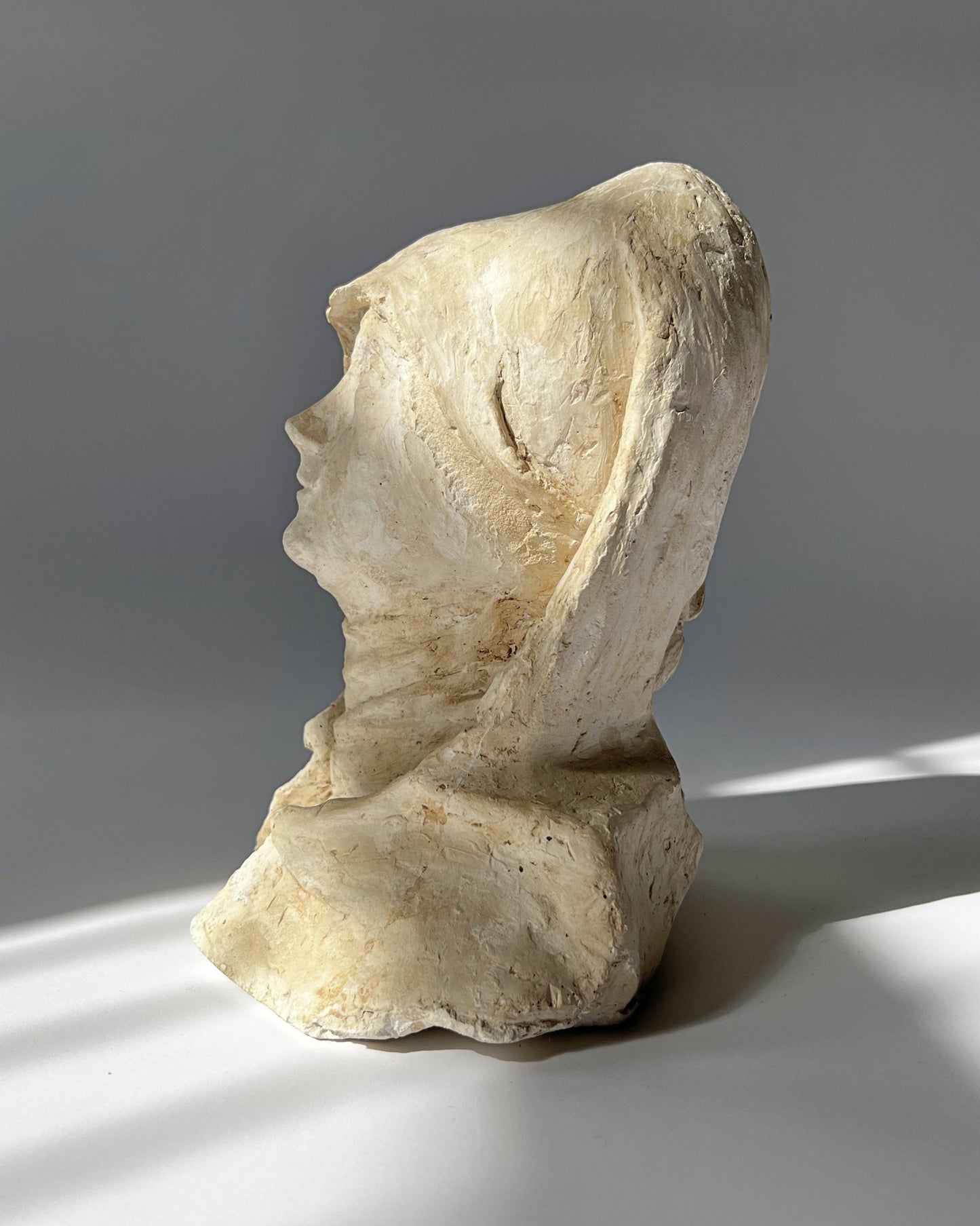 Vintage Plaster Female Bust Religious Novice - Room Four