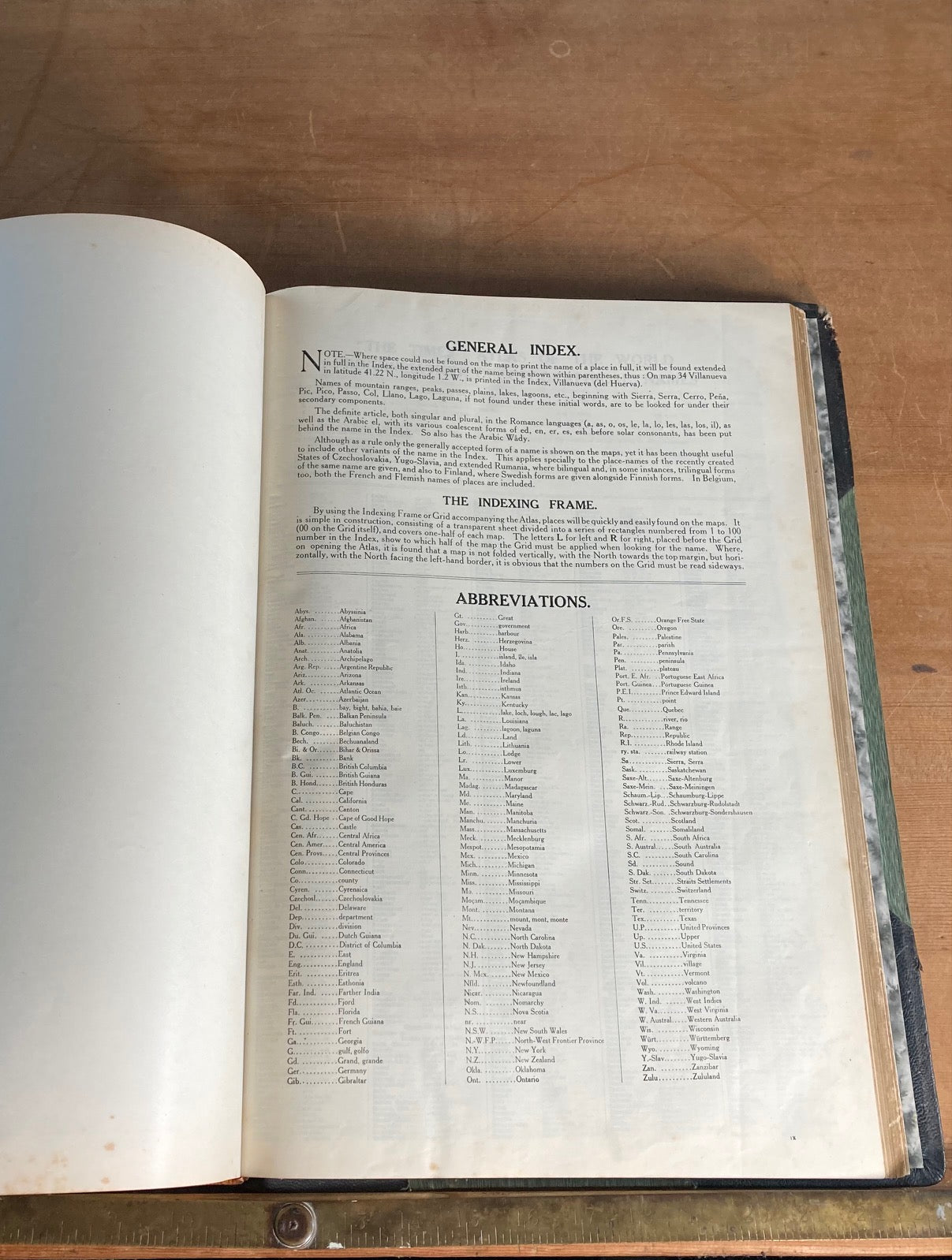 WORLD ATLAS, SELFRIDGE EDITION, 1922 - Room Four