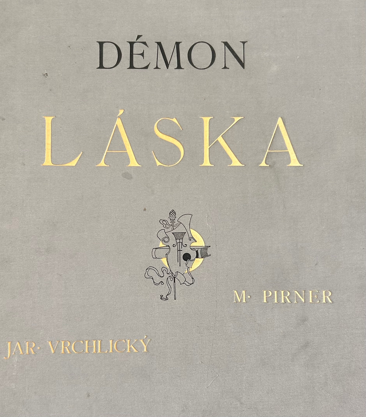 Max Pirner – Antique Print/Demon Laska, Prague 1893 - K Smrti (To Death) | Démon Láska Plate XI, Original 1893 Photogravure