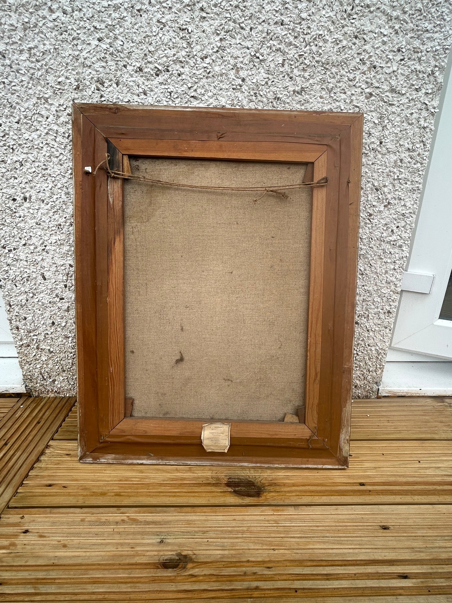 Vintage Impressionist Oil Painting – Woman with Dog – Framed by K.J. Bredon’s Bookshop Brighton