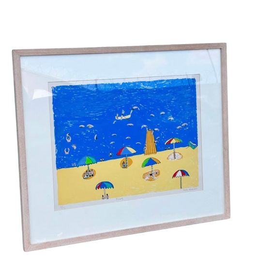 Limited Edition Framed & Signed Beach Print