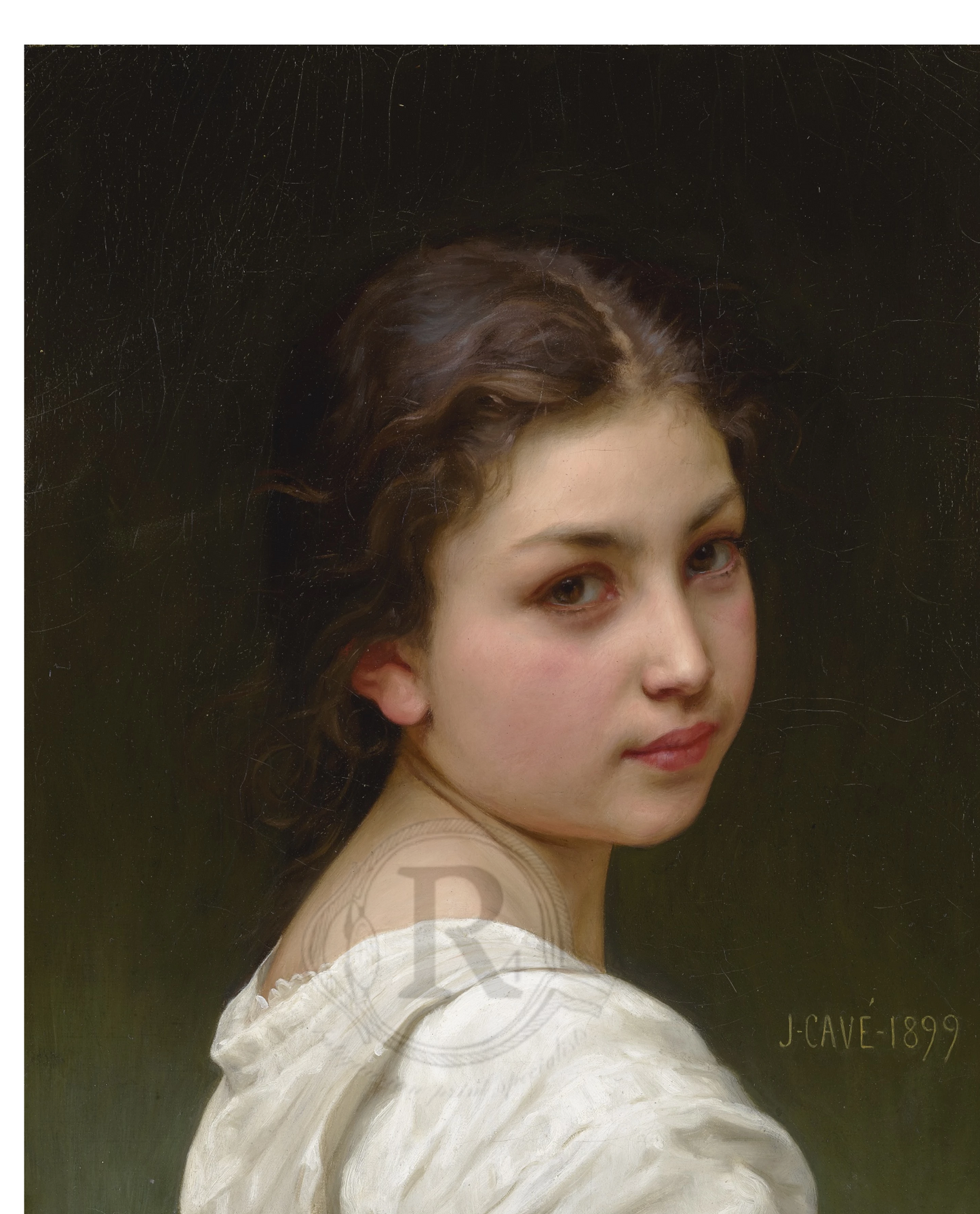 Girl with White Dress, 1899 — Jules-Cyrille Cavé | Digital Fine Art Print