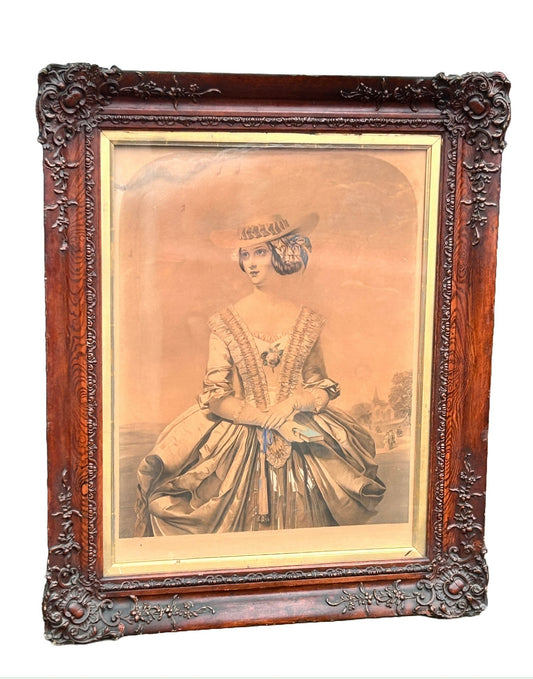 Sold - Framed Chromolith “Sabbath Morning”