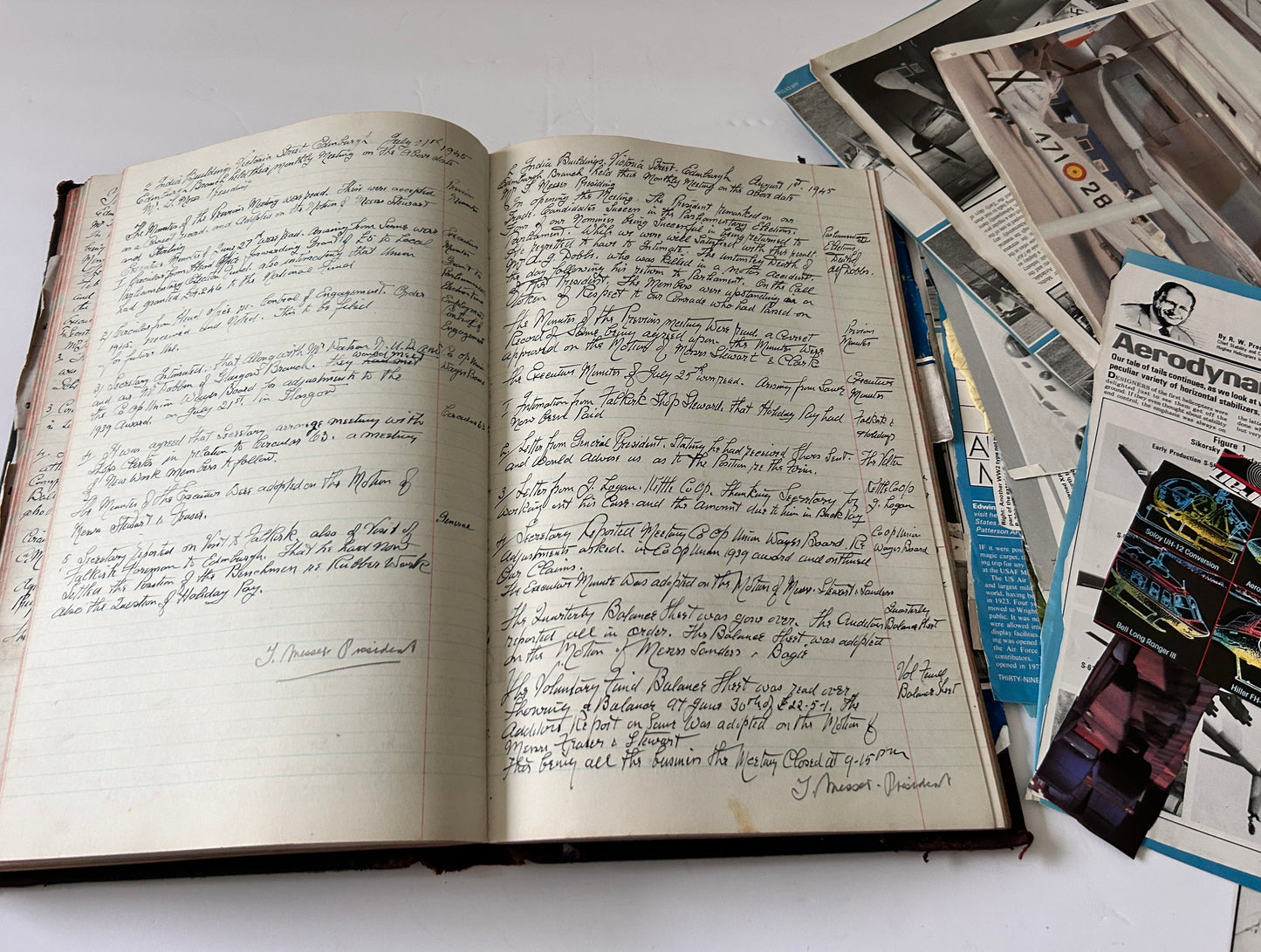 Vintage Military Aircraft Scrapbook – WWII & Jet Collector’s Ledger
