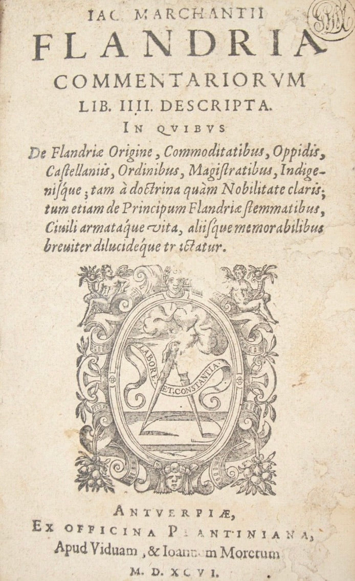 AGOTADO - Flandria Commentariorum Lib. IIII, primera edición.1596