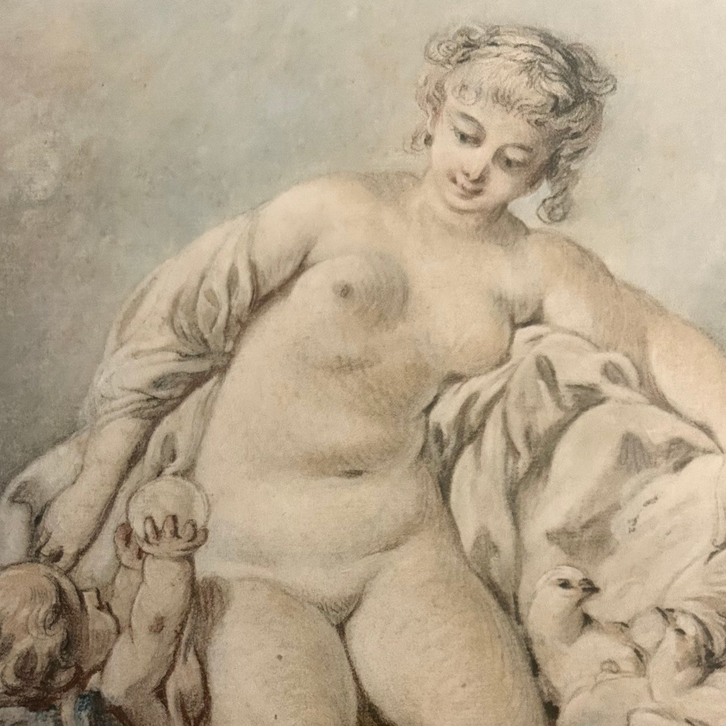 Classical-style print of nude adult and child figures, after Joseph Meder folio, c.1896–1908, large-format photogravure on archival paper.