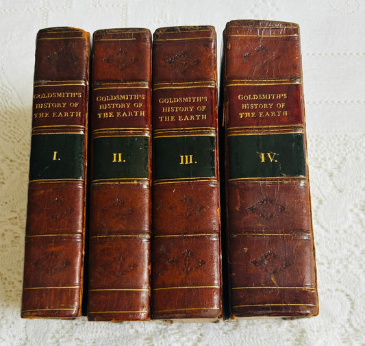 Duodecimo 4 Volume Set of Goldsmiths History of the Earth