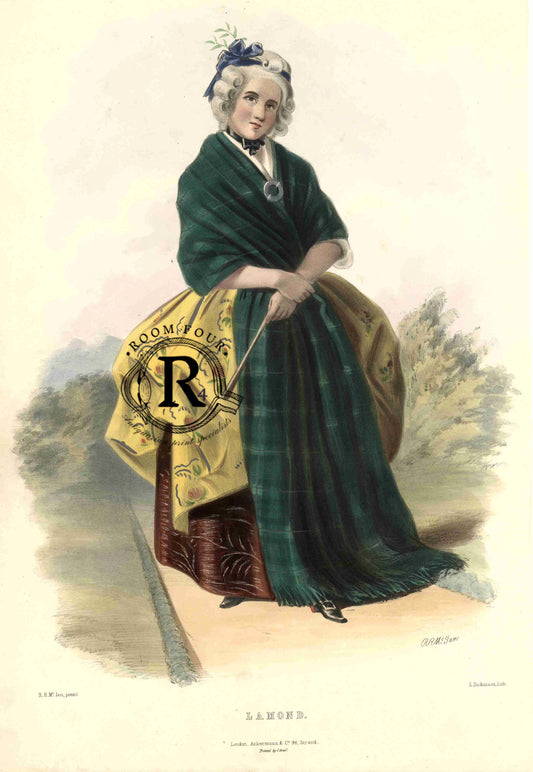 Clan Lamond - The Clans of the Scottish Highlands was originally published in two volumes between 1845 and 1847 by Ackermann &Co., London.These volumes featured artwork by R. R. McIan, with text by James Logan.
